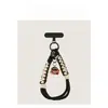 Correa de muñeca para teléfono tejida a mano creativa, llavero girly colorido estilo caramelo, accesorio portátil desmontable