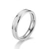 Anillo de acero inoxidable con forma de gota de aceite, estilo europeo y americano, para parejas, joyería de Corea del Sur al por mayor.