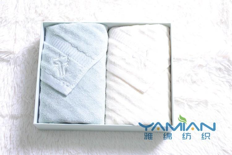 竹纤维毛巾礼盒套装5 logo