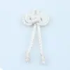 Colgante de lazo de cinta tejido a mano de tres capas, accesorio para cheongsam y ropa de estilo chino nuevo, decoración DIY para caja de regalo