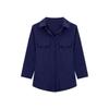 Camisa de temperamento de algodón puro slub de 180 g, camisa sexy pura, camisa delgada con tirantes, top cárdigan americano para mujer