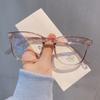 Óculos Estilo Retrô com Armação Preta Podem Ser Equipados com Lentes de Grau, Armações de Alta Definição Bloqueadoras de Luz Azul e São Versáteis para o Uso Diário Sem Maquiagem