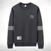 Sudadera Estampada de Cuello Redondo para Hombre, Nueva de Primavera/Otoño, Corte Holgado, Pulóver Grueso de Manga Larga, Camiseta Base Versátil de Moda Casual para Hombres Modernos