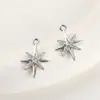 Pendente Cruz Estrela de Seis Pontas Cor Ouro Real Galvanizado 14K Conserva Cor Totalmente Cravejado de Diamante Material para Acessórios de Pulseira Colar Brincos Feitos à Mão DIY