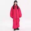 Conjunto de Mono de Esquí Doorek3L Tablas Únicas y Dobles Orejas de Conejo Acolchado Unisex Cálido Estilo Japonés Montaña Exterior