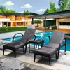 Cama de Salón para Exteriores, Balcón de Ocio, Patio Exterior, Piscina, Sillón de Rattan, Sillón para Zona Lounge de Piscina de Hotel Interior