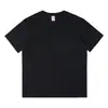 2025230g algodão pesado gola redonda manga curta camiseta base masculina e feminina solta conjunto de impressão de camiseta 1 sistema
