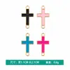 Acessórios DIY para Joias pingente de cruz vintage em liga com strass e esmalte para pulseiras e colares atacado direto do fabricante