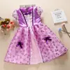 Vestidos de Verano para Niñas, Vestidos de Venta Caliente de Comercio Exterior Europeo y Americano, Vestidos de Princesa Frozen, Ropa de Actuación, Envío Directo