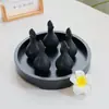 Botella de Perfume, Recipiente para Aceites Esenciales, Cuenco para Aceites Esenciales, Botella de Aceite Esencial con Forma de Hoja, Bandeja de Madera, Herramientas de Masaje para Spa, para Uso en Salones de Belleza
