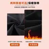 Jeans de Perna Larga Espessado com Forro de Fleece Feminino Inverno Novo Preto Cinza Cintura Alta Cobrindo o Quadril Calças de Perna Reta Estreita Curtas