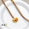 Transmisión en Vivo Mismo Estilo Arena Antigua Jinfenghua Exquisito Candado de Filigrana Colgante para Mujer Nuevo Chinoiserie Tendencia Nacional Collar de Alta Gama