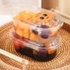 W150G 500ml Bolo Mille-Feuille Espesso Gelatina de Grama Fruta Leite de Soja Caixa Assar Plástico Embalagem Transparente