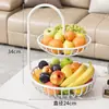 Cesta de Frutas de Lujo para Escritorio, Estante para Guardar Frutas de Mesa de Café para Sala de Estar, Bandeja de Exhibición de Bocadillos y Frutas Secas para el Hogar, Artículo de Venta Caliente Transfronterizo