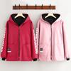 Moda Anti-suciedad Cálido Manga Larga Forro Polar Corto Cubierta Ropa Exterior Chaqueta Cortavientos Abrigo Adulto Estampado Ropa de Trabajo para Mujer