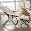 Silla de Computadora Transfronteriza, Silla Perezosa para Dormitorio, Taburete para Dormitorio de Estudiantes Universitarios, Sillón Sofá para Habitación de Niñas, Cómodo para Sentarse Largo Tiempo