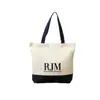 Bolsa de lona recubierta de película personalizada ins de alta calidad bordado patchwork bolsa regalo a mano bolsa de algodón bolsa de mano para entrenamiento