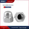 304 316 porca de tampão de aço inoxidável DIN1587 cabeça esférica cabeça redonda dente fino dente reverso porca decorativa americana
