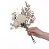 Ramo Artificial de Crisantemo y Rosa para Decoración del Hogar, Flores Falsas para Mesa de Comedor de Hotel, Arte Floral con Combinación de Colores Otoñales Estilo Europeo