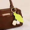 Llavero de cereza Luo Jia en stock, accesorio para bolso, llavero simple y elegante con decoración de cereza tridimensional