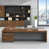 E0 Móveis de Escritório Ecológicos Mesa de Chefe Simples Moderna Mesa de Gerente Mesa de Presidente Supervisor Mesa Executiva e Cadeiras