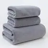 Suministro Transfronterizo de Toallas Lisas de Terciopelo de Coral y Toallas de Baño, Engrosadas, Suaves, Absorbentes de Agua, para Lavar la Cara, Uso Doméstico, Toallas para Estudiantes, Al Por Mayor