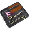 Tijeras de Peluquería de Rango Medio de 6.0 pulgadas, Tijeras para Cortar el Cabello, Tijeras Planas, Tijeras para Flequillo, Tijeras Entresacadoras, Tornillo Blanco 6H