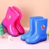 Botas de lluvia para niños y niñas de 2 a 10 años, botas de lluvia antideslizantes para bebés, niños y estudiantes, zapatos de goma impermeables para niños