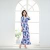 Vestido Midi Elegante Estilo Francés Adelgazante de Cintura para Mujer, Vestido Envolvente de Una Pieza Pg Dvf, Nuevo Modelo Verano 2025