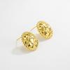 Aretes Simples Retro de Estilo Coreano para Mujer Plata Esterlina S925 Redondos Diamante a Cuadros Nueva Moda Lujo Ligero Estilo TikTok