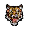Patrón de Cabeza de Tigre Leopardo Sello de Velcro Parche de Tela Bordado Parche de Animal Insignia de Moral Linda Pegatina Rey del Bosque