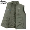 Chaleco para Hombre para Uso al Aire Libre, Chaleco Outdoor Casual con Cuello Alto, Chaqueta de Nuevo Estilo, Chaleco Reversible Otoño e Invierno