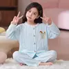 Pijama Nuevo para Niñas 2026 para Primavera y Otoño, Algodón Nube Manga Larga Estilo Princesa Linda Conjunto de Ropa de Casa para Niñas