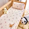 Capa de Cama Infantil Classe A Algodão Puro Fio Dupla Camada Tapete de Cama de Jardim de Infância Berço de Emenda de Bebê Colchão Macio