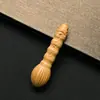 Nogal melocotón nogal madera de melocotonero azul talla pequeña madera de melocotonero espada hacha pulsera para bebé pulsera accesorios DIY accesorios