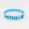 Pulsera luminosa de silicona con forma de estrella para pareja, anillo de goma fluorescente para la mano, pulsera luminosa de concierto para San Valentín.