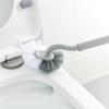 Escova de vaso sanitário curva curva de cabo longo de parede escova de limpeza de vaso sanitário Creative No Dead Angle Soft Hair Cleaning WC Escova de Assento