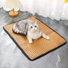 Esterilla para perro Esterilla, Esterilla de verano para dormir, Perrera Teddy, Esterilla para gato, Perrera refrigerante para gatos, Bolsa cuadrada, Esterilla de paja para mascotas