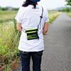 Bolsa transversal de ombro único em malha estilo coreano, bolsa esportiva para viagem ao ar livre, bolsa quadrada de lona fluorescente para estudantes