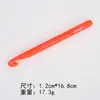 Agulha de Crochê Cristal Lantejoula Transparente Roxa de Plástico, Ferramenta de Tricô com Fio, Agulha de Crochê para Tricô com Fio Roxa de Múltiplas Especificações