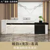 Mostrador de recepción de empresa de estilo chino nuevo, mostrador de recepción, caja registradora, mostrador de vestíbulo, escritorio de oficina pequeño, moderno y sencillo para tienda