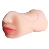 Espíritu de Zorro Canal de Tres Agujeros Color Café Moldeado por Inyección Taza de Avión Masturbación Masculina Juguete Sexual para Adultos Dispositivo de Sexo Oral