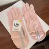 Luvas de Proteção Solar para Dirigir para Mulheres, Proteção UV de Verão, Antiderrapantes, Estilo Fino para Andar de Bicicleta Elétrica, Proteção Solar, Seda de Gelo, Respiráveis, Sem Dedos
