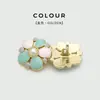 Botones Huecos de Metal con Perlas Florales de Alta Gama para Abrigos de Moda, Gabardinas y Chaquetas de Lana para Mujer