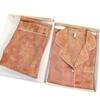 2024 TikTok Little Red Book Explosiones Manga Corta Pantalones Pijama de Mujer Verano Mariposa Jacquard Catiónico Ropa para el Hogar Venta al por Mayor