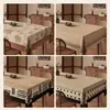 Toalha de Mesa Estilo Vintage 2026 Novo Modelo Ambiente Retrô Resistente ao Calor Capa para Mesa de Jantar Impermeável à Prova de Óleo Lavável Pano para Mesa de Café