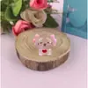 Paisagem miniatura cartoon animal rosa fofo que brilha no escuro decoração hexagonal para aquário chaveiro de carro pequeno ornamento