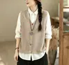 Moda Verano 2026 Nuevo Chaleco de Punto Hueco con Cuello en V para Mujer Camisa Delgada de Rayas de Manga Larga para Aire Acondicionado Casual