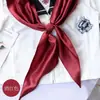 Lenço Triângulo Jk Cor Sólida Básico Uniforme de Marinheiro Estilo Japonês Uniforme Gravata Borboleta Lenço Estilo Faculdade Feminino Feito à Mão Estilo Escolar