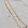Accesorios de Cadena con Forma de O Chapados en Oro de 14K Cadena Doble con Colgante para Cola Cadena para Collar Pulsera DIY Materiales para Cadena de Clavícula